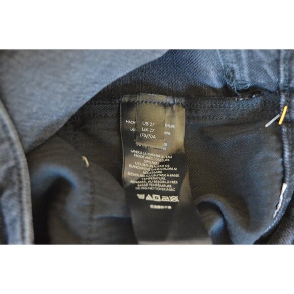 We The Free by Free People Distressed Straight Black Jeans Women's 27 NEW - Picture 4 of 8